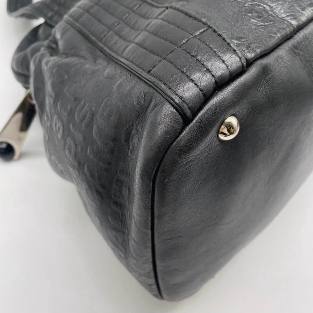 Chanel Black Calfskin Rue Cambon Embossed Unlimited Shoulder Bag - Picture 7 of 14